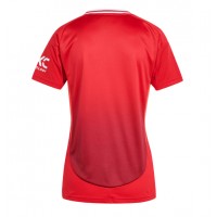 Camiseta Manchester United Primera Equipación Replica 2024-25 para mujer mangas cortas